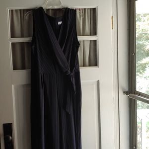 Emma & Michele Navy Sleeveless Jumpsuit